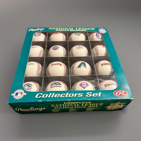🔥Rawlings National League Team Logo Baseball Collectors Set🔥 - Picture 2 of 2